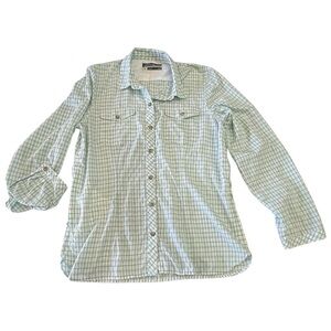 Vintage Eddie Bauer Travex Mountain Guide Hiking Fishing Shirt Size M